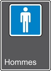 CSA Safety Sign: Hommes