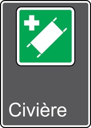 CSA Safety Sign: Civiére