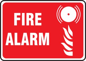 Safety Sign: Fire Alarm (With Graphic)