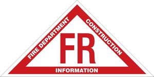 Truss Sign: R, F, And F/R (Fire Department Construction Information)