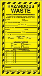 Pre-Printed Hazardous Waste Label