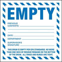 Safety Labels: Empty (Hazardous Waste)