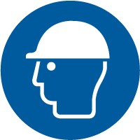 ISO Mandatory Safety Sign: Wear Head Protection (2011)