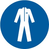 ISO Mandatory Safety Sign: Wear Protective Clothing (2011)