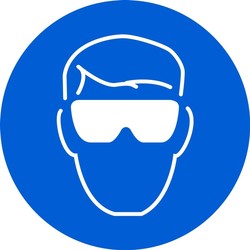 ISO Safety Sign: Wear Eye Protection (2003)