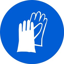 ISO Mandatory Safety Sign: Wear Hand Protection - 2003