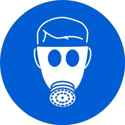 ISO Mandatory Safety Sign: Wear Respiratory Protection - 2003
