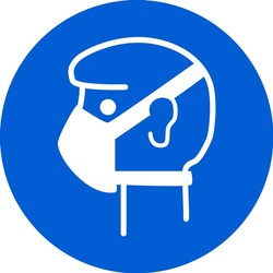 ISO Mandatory Safety Sign: Wear Mask -2003