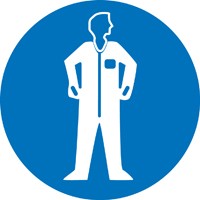 ISO Mandatory Safety Sign: Wear Protective Clothing - 2003