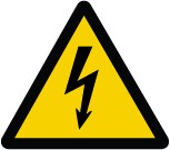 ISO Warning Safety Sign: Electric Voltage Hazard (2011)
