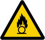 ISO Warning Safety Sign: Oxidizing Substance (2011)