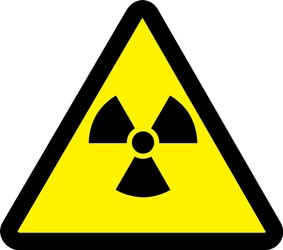 ISO Warning Safety Sign: Radioactive Material Hazard (2003/2011)