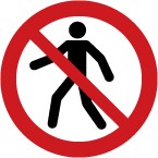 ISO Prohibition Safety Sign: No Thoroughfare (2011)