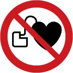 ISO Prohibition Safety Sign: No Active Implanted Cardiac Devices (2011)