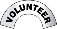 Emergency Response Reflective Helmet Sticker: Volunteer