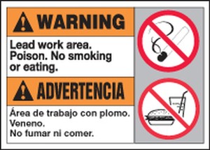 WARNING LEAD WORK AREA ...