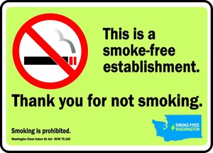 NO SMOKING SIGN - WASHINGTON