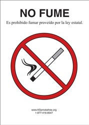NO SMOKING-SPANISH - KANSAS