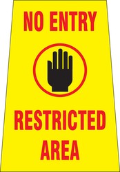 Flip-Up Fold-Ups®: No Entry - Restricted Area
