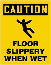 QuickFold™ Barrier: Floor Slippery When Wet