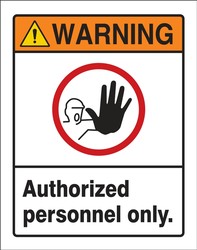 QuickFold™ Barrier: Authorized Personnel Only