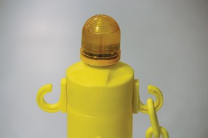 Blockade Interchangeable Stanchion Cap Accessories: LED Light