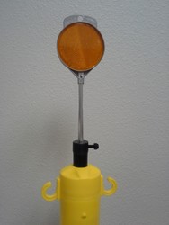 Blockade Interchangeable Stanchion Cap Accessories: Reflector