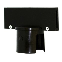 ACCESSORIES FOR STANCHION POSTS - SIGN HOLDER ADAPTER | COLOR: Black, OPTION: Regular-Duty Stanchion Post