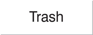 Engraved Accu-Ply™ Sign: Trash