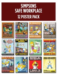 The Simpsons™ Safety Posters: Safe Workplace - 12 Poster Pack