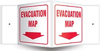 Projection™ Sign: Evacuation Map