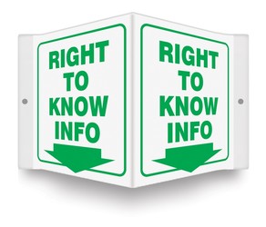 Projection™ Sign: Right To Know Info