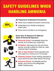 Safety Poster: Safety Guidelines When Handling Ammonia