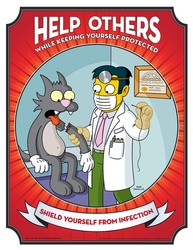The Simpsons™ Safety Posters: Help Others While Keeping Yourself Protected