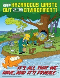 The Simpsons™ Safety Posters: Keep Hazardous Waste Out Of The Environment