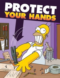 The Simpsons™ Safety Posters: Protect Your Hands