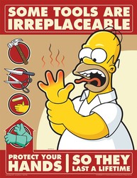 The Simpsons™ Safety Posters: Some Tools Are Irreplaceable