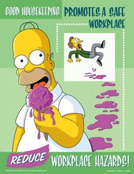 The Simpsons™ Safety Posters: Good Housekeeping Promotes A Safe Workplace