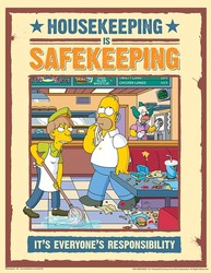 The Simpsons™ Safety Posters: Housekeeping Is Safekeeping