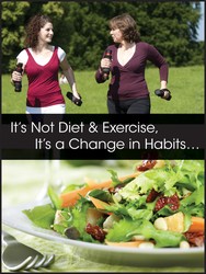 WorkHealthy™ Safety Posters: It's Not Diet And Exercise - It's A Change In Habits