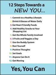 WorkHealthy™ Safety Posters: 12 Steps Towards A New You