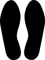 Slip-Gard™ Floor Shape: Footprint (12-in.)