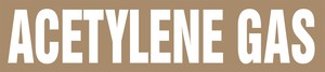 ASME (ANSI) Pipe Marker: Acetylene Gas