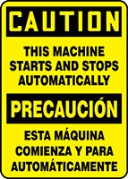 BILINGUAL SAFETY SIGN - SPANISH