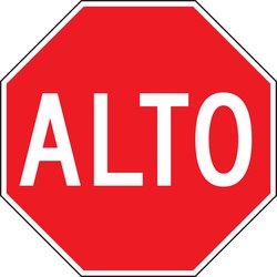 STOP SIGN - SPANISH