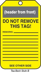 OSHA Caution Safety Tag: Out Of Service