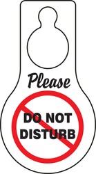 Shaped Hanger Tag: Please Do Not Disturb
