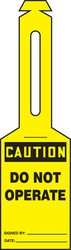 Loop 'n Strap™ OSHA Caution Safety Tag: Do Not Operate