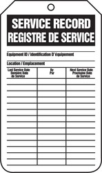 BILINGUAL FRECH TAG - EQUIPMENT STATUS