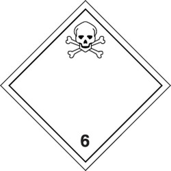 TDG Shipping Labels: Hazard Class 6: Toxic